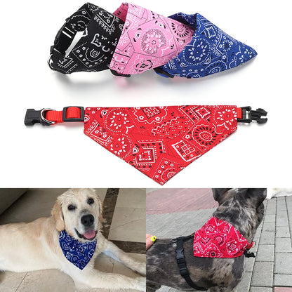 Maison Paw Adjustable Cotton Pet Bandana Collar