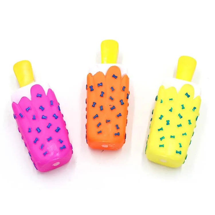 Maison Paw IceCream™ Squeaky Dog Toy – Dental Cleaning & Chew Play Toy