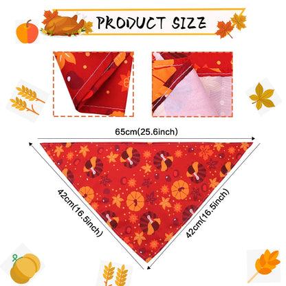 Maison Paw HarvestFest™ Thanksgiving Dog Bandana Set (50 pcs)