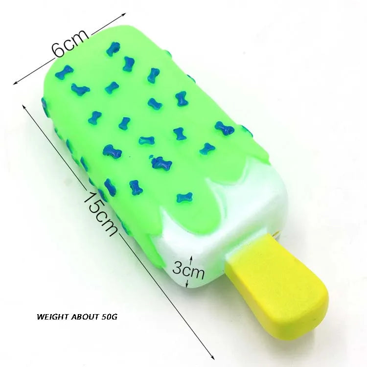 Maison Paw IceCream™ Squeaky Dog Toy – Dental Cleaning & Chew Play Toy