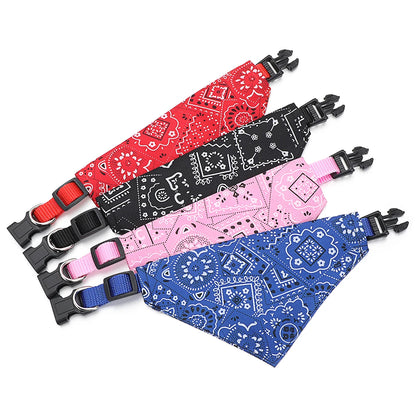 Maison Paw Adjustable Cotton Pet Bandana Collar