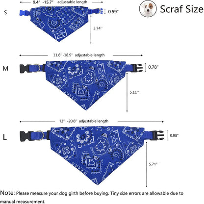 Maison Paw Adjustable Cotton Pet Bandana Collar