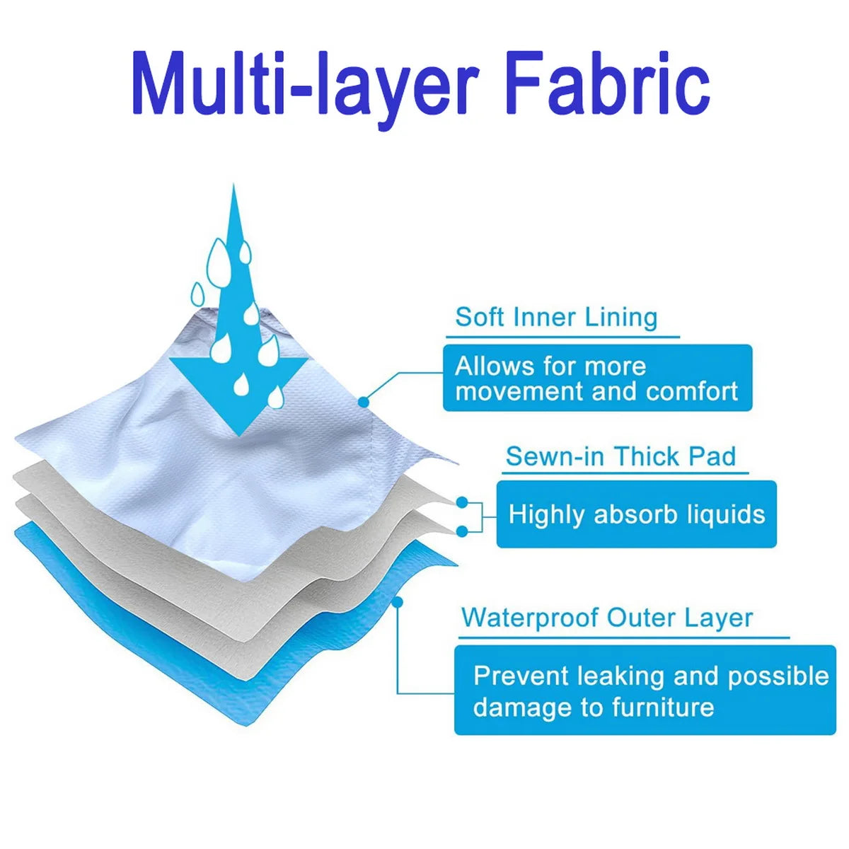 Maison Paw Reusable Male Dog Diapers (3-Pack)