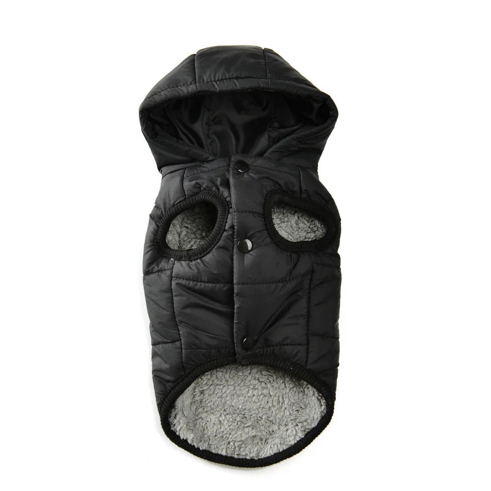 Maison Paw SnuggleHood™ Fleece Dog Coat – Warm Winter Hoodie with D-Ring