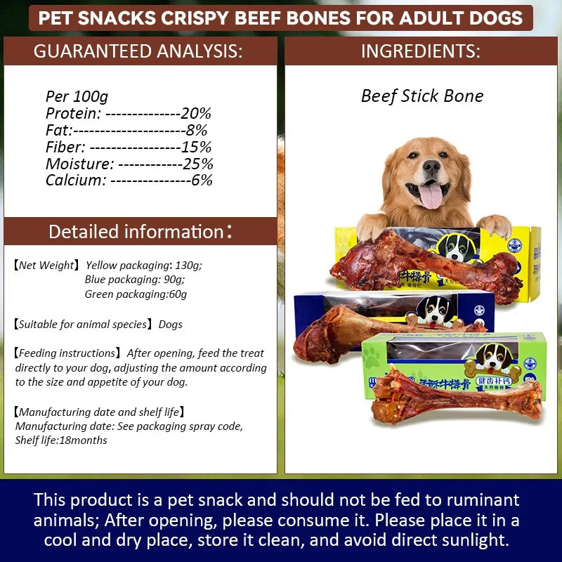 Maison Paw CrunchBone™ Crispy Beef Stick Bone Snacks