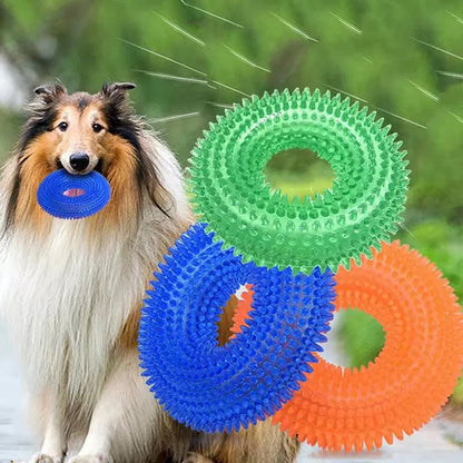 Maison Paw Squeaky Thorn Ring™ Dog Chew Toy