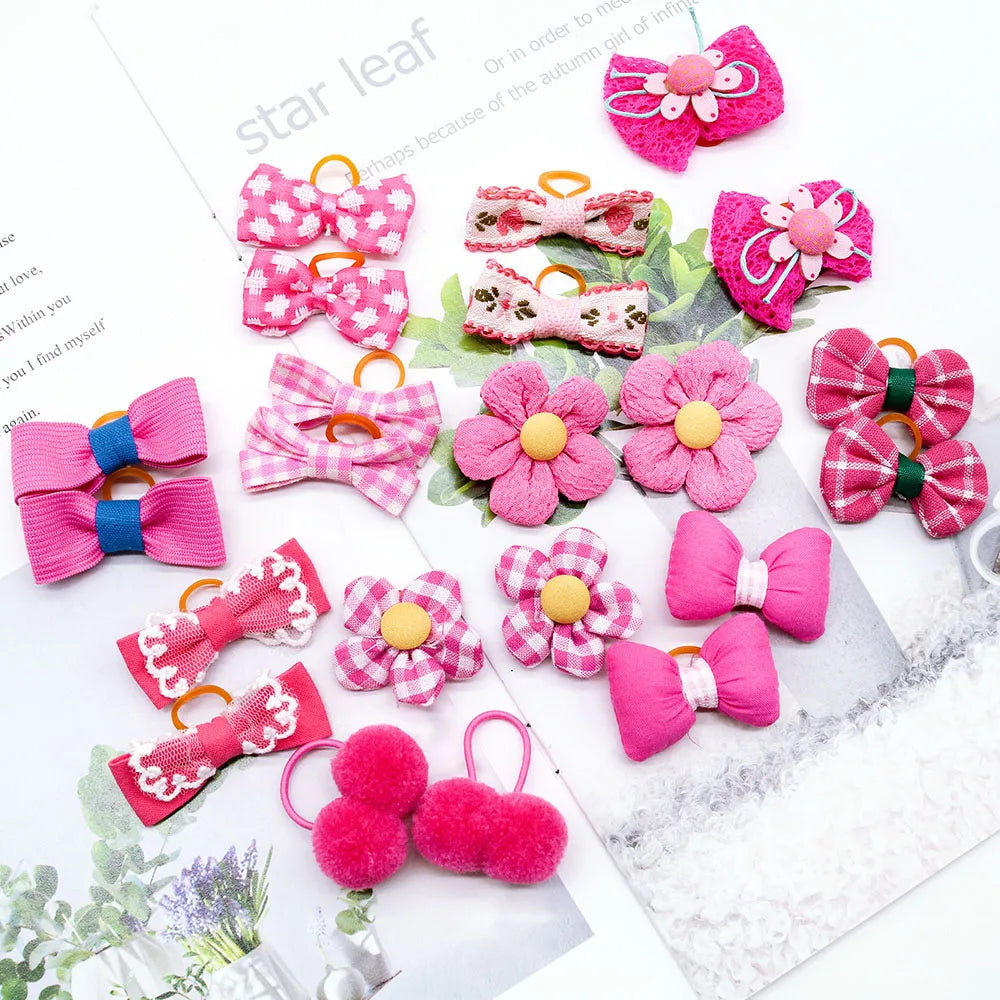 Maison Paw Valentine’s Sweet Style Pet Hair Bows (10 pcs)