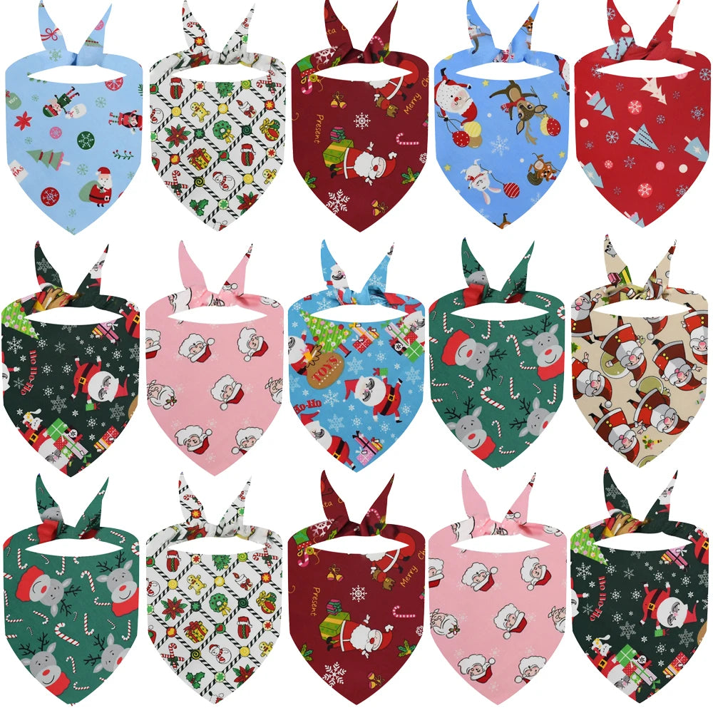 Maison Paw MerryTails™ Christmas Pet Bandana Set (30 pcs)
