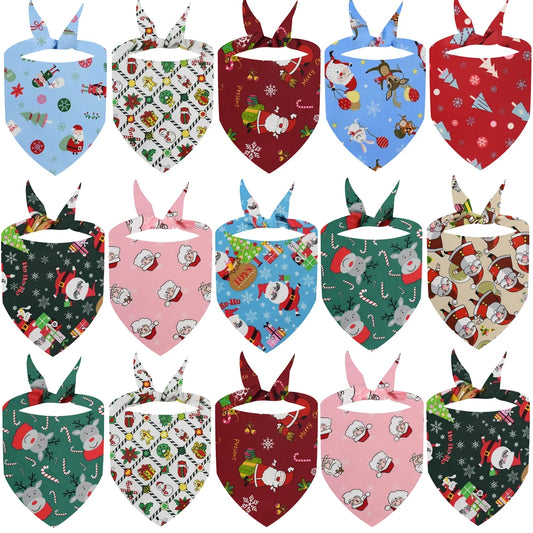 Maison Paw MerryTails™ Christmas Pet Bandana Set (30 pcs)