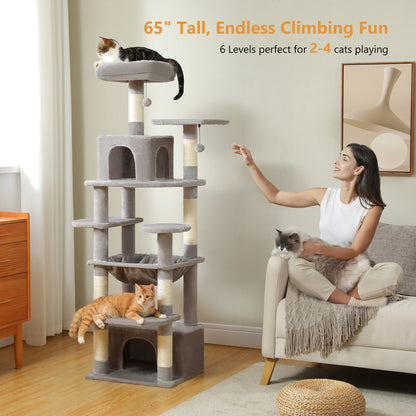 Maison Paw GrandPurr™ Luxury Cat Tree & Tower – Multi-Level Indoor Playground