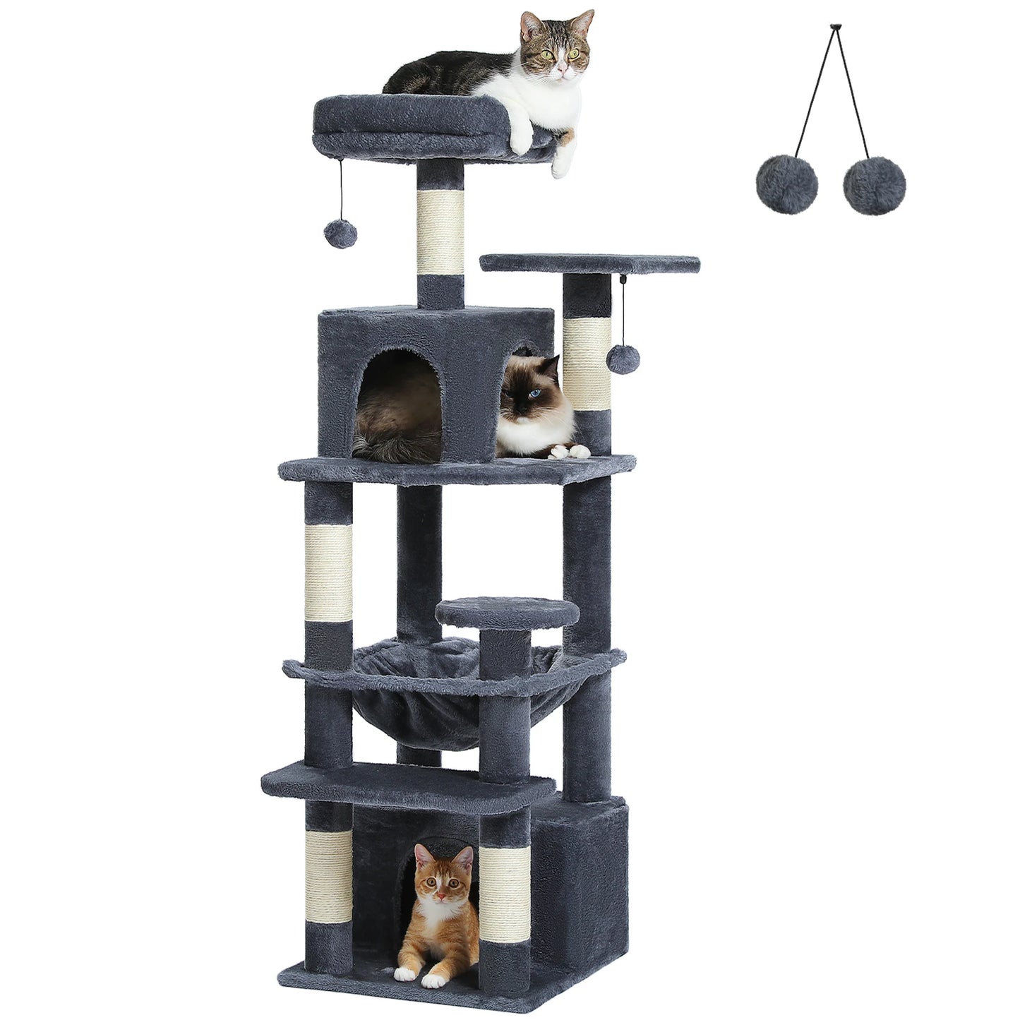 Maison Paw GrandPurr™ Luxury Cat Tree & Tower – Multi-Level Indoor Playground