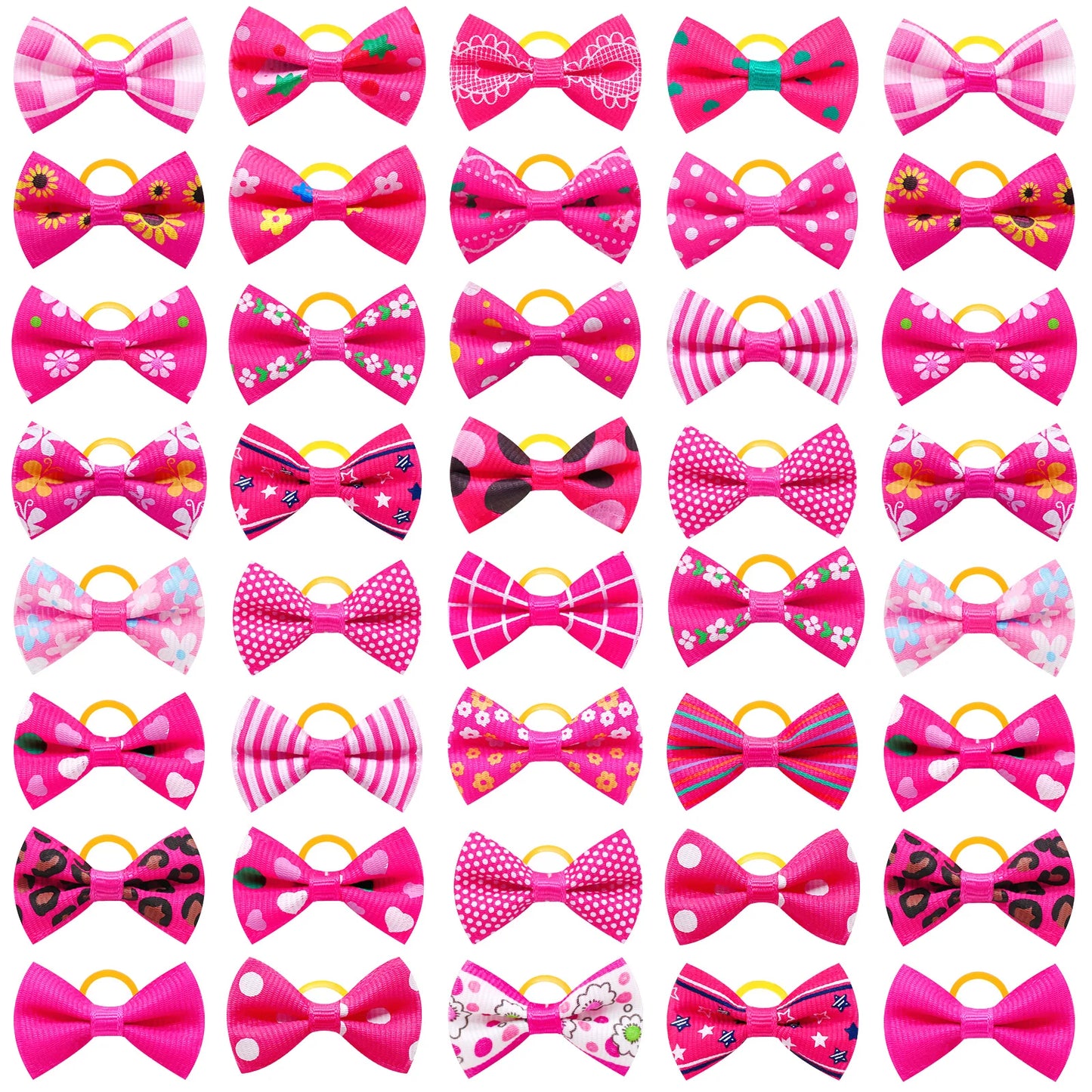 Maison Paw Pet Grooming Hair Bows Set (10/20/30 pcs)