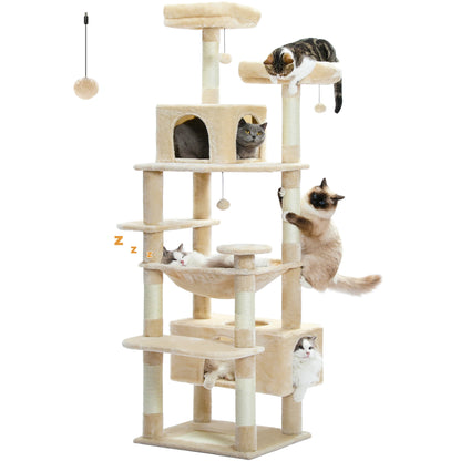 Maison Paw GrandPurr™ Luxury Cat Tree & Tower – Multi-Level Indoor Playground