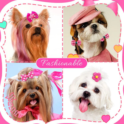 Maison Paw Valentine’s Sweet Style Pet Hair Bows (10 pcs)