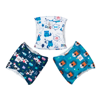 CuteBone™ Reusable Male Dog Diapers (3-Pack)