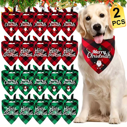 Maison Paw Holiday Pet Bandana Set (2 pcs)
