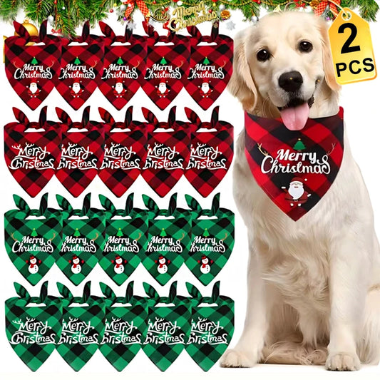 Maison Paw Holiday Pet Bandana Set (2 pcs)