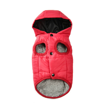 Maison Paw SnuggleHood™ Fleece Dog Coat – Warm Winter Hoodie with D-Ring
