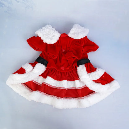 Maison Paw SantaPaws™ Christmas Pet Dress – Festive Holiday Outfit for Dogs & Cats
