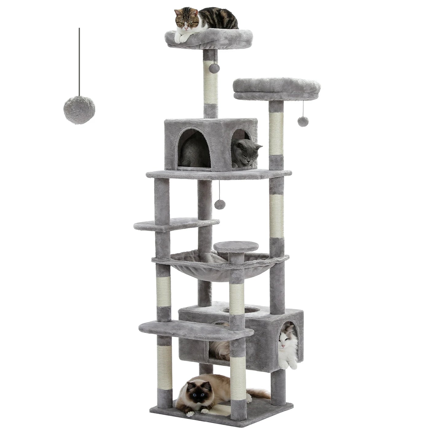 Maison Paw GrandPurr™ Luxury Cat Tree & Tower – Multi-Level Indoor Playground
