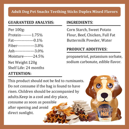 Dog Snacks Teething Stick – Mixed Flavor