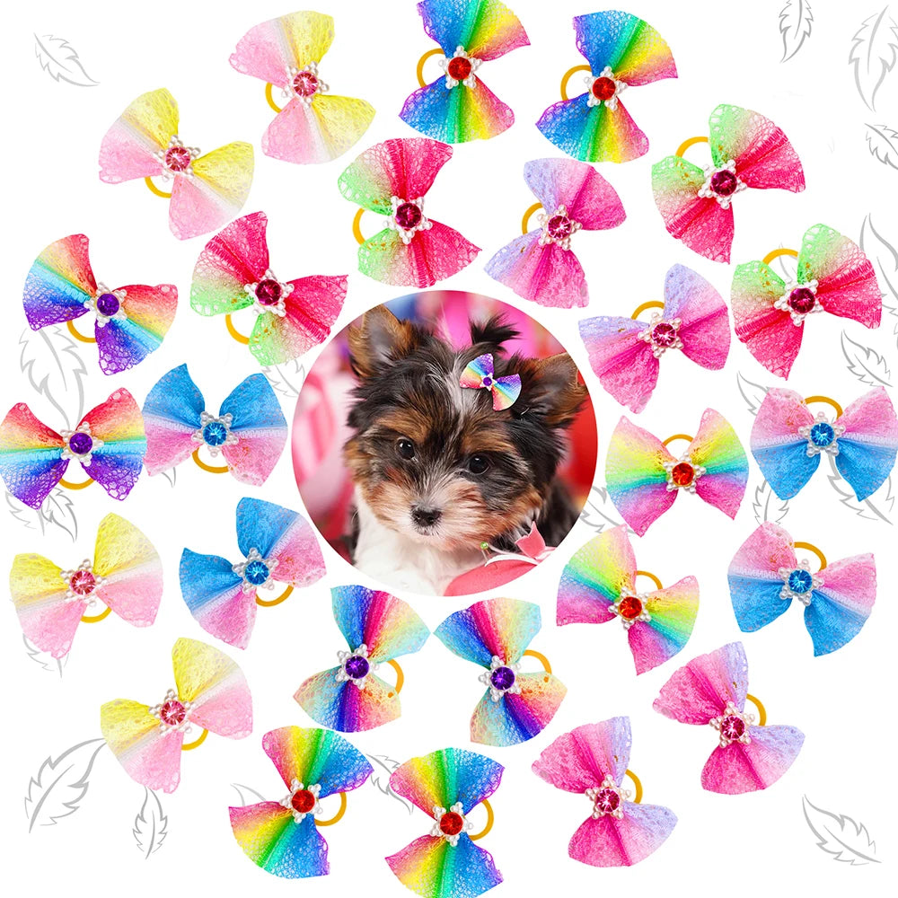 Maison Paw Pet Grooming Hair Bows Set (10/20/30 pcs)