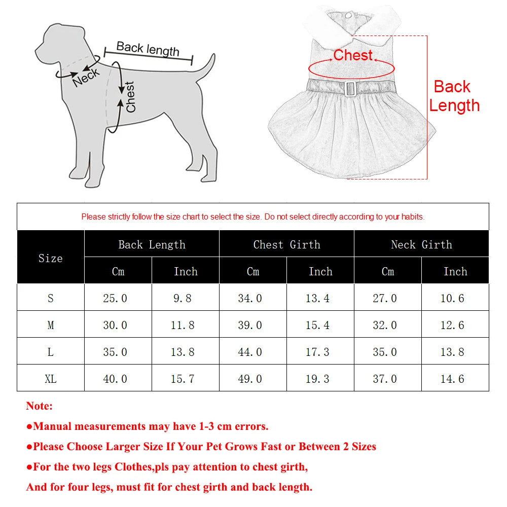 Maison Paw HollyPrincess™ Christmas Pet Dress – Red Holiday Outfit for Small Dogs & Cats