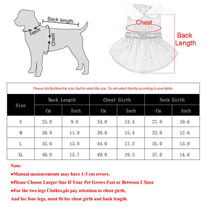 Maison Paw HollyPrincess™ Christmas Pet Dress – Red Holiday Outfit for Small Dogs & Cats