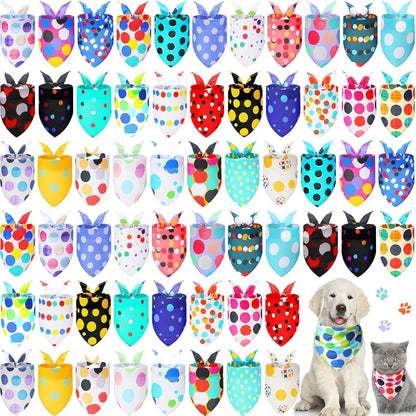 Maison Paw PolkaDot™ Pet Bandana Set (60 pcs)