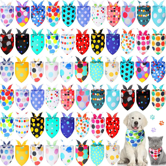 Maison Paw PolkaDot™ Pet Bandana Set (60 pcs)