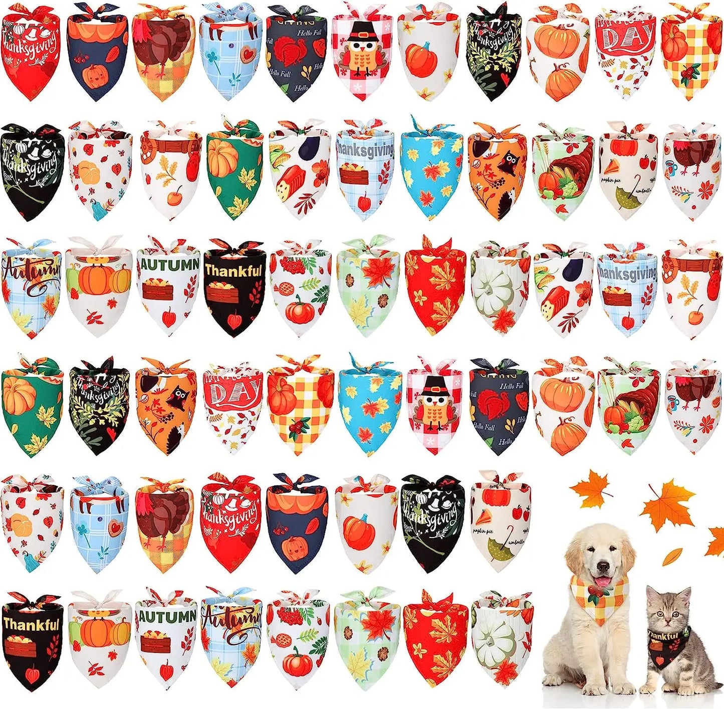 Maison Paw Holiday Dog Bandana Set (30 pcs)