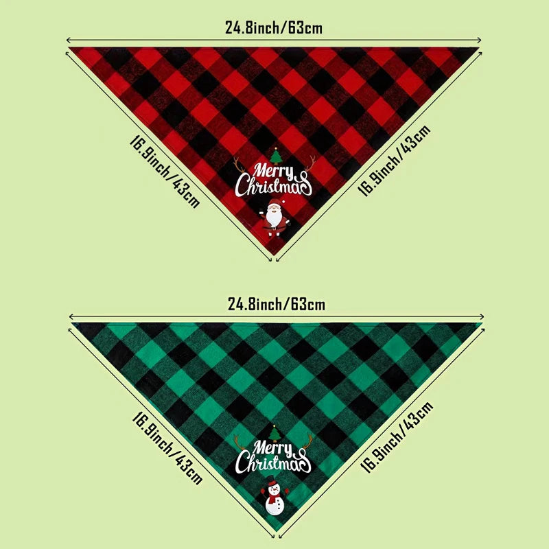 Maison Paw Holiday Pet Bandana Set (2 pcs)