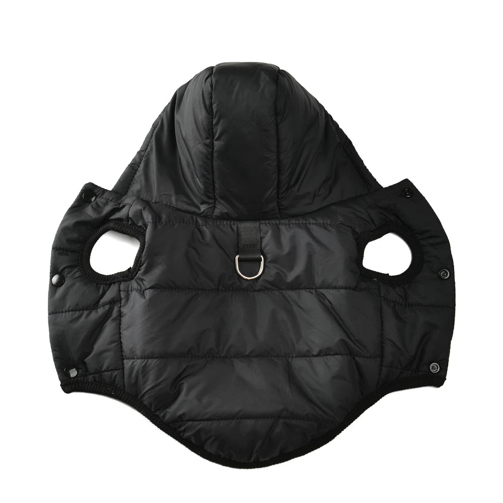 Maison Paw SnuggleHood™ Fleece Dog Coat – Warm Winter Hoodie with D-Ring