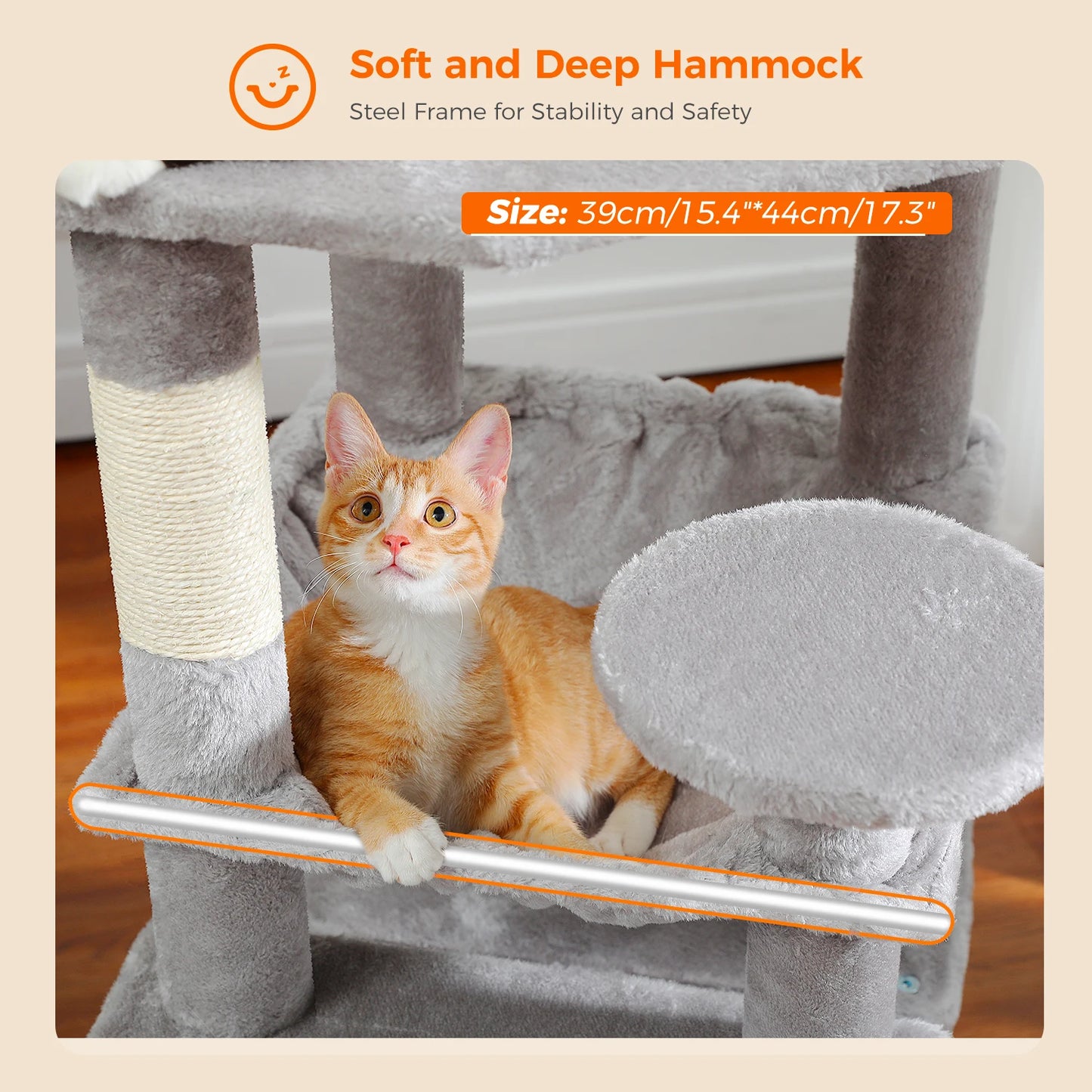 Maison Paw GrandPurr™ Luxury Cat Tree & Tower – Multi-Level Indoor Playground