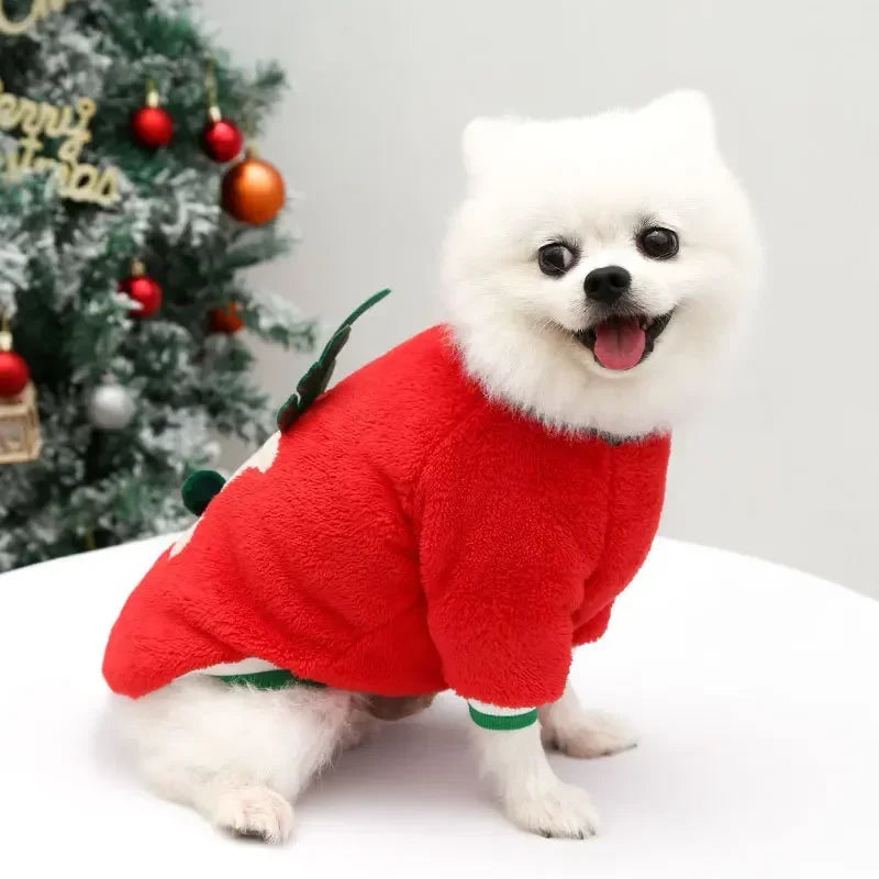 Maison Paw SantaPaws™ Christmas Pet Dress – Festive Holiday Outfit for Dogs & Cats