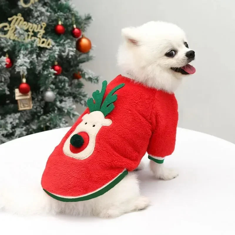 Maison Paw SantaPaws™ Christmas Pet Dress – Festive Holiday Outfit for Dogs & Cats