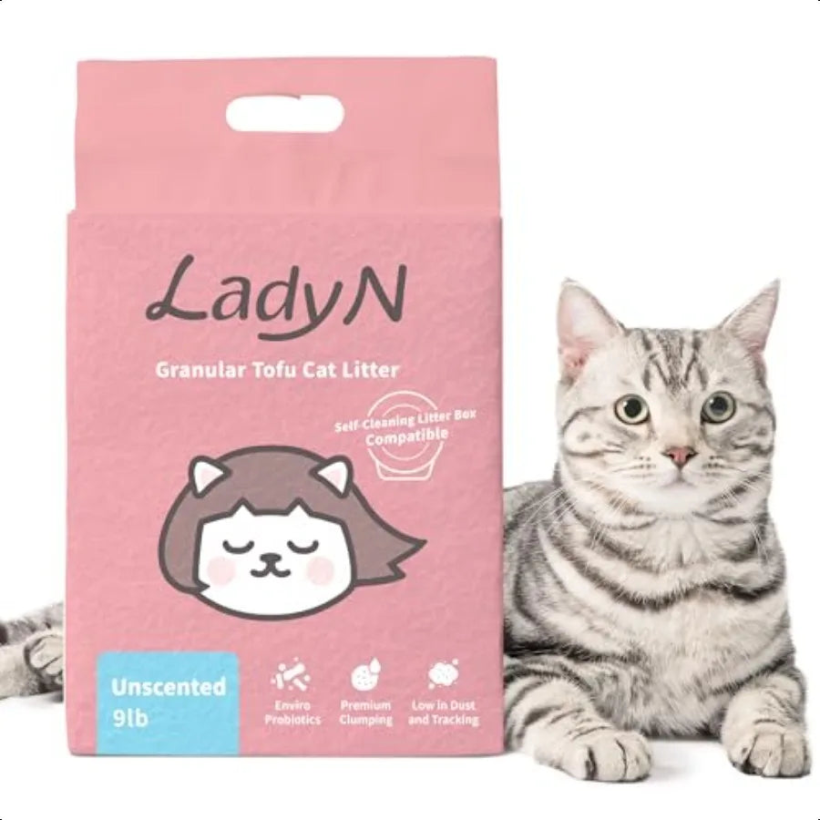 Maison Paw Lady N Tofu Cat Litter – Strong Clumping & Ultra Absorbent Mini Pellets