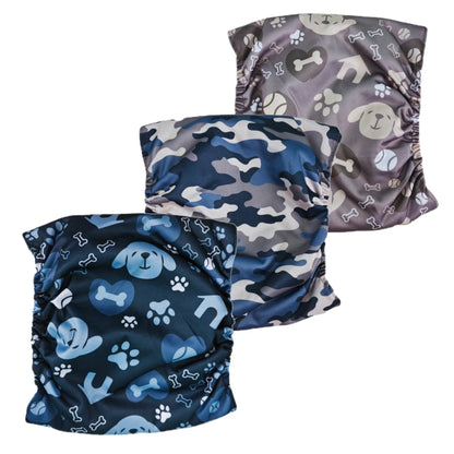 Maison Paw Reusable Male Dog Diapers (3-Pack)