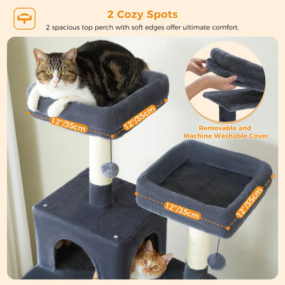 Maison Paw GrandPurr™ Luxury Cat Tree & Tower – Multi-Level Indoor Playground