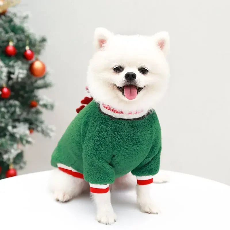 Maison Paw SantaPaws™ Christmas Pet Dress – Festive Holiday Outfit for Dogs & Cats