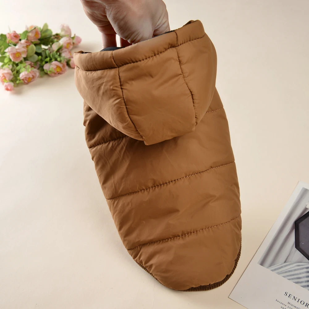 Maison Paw SnuggleHood™ Fleece Dog Coat – Warm Winter Hoodie with D-Ring