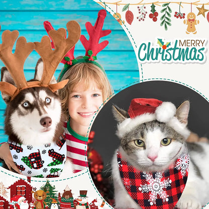 Maison Paw Holiday Dog Bandana Set (30 pcs)