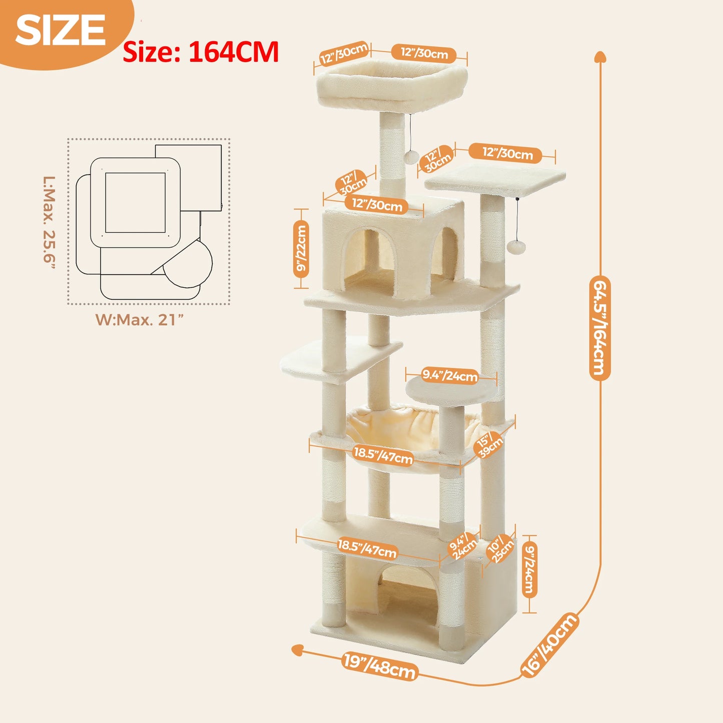 Maison Paw GrandPurr™ Luxury Cat Tree & Tower – Multi-Level Indoor Playground