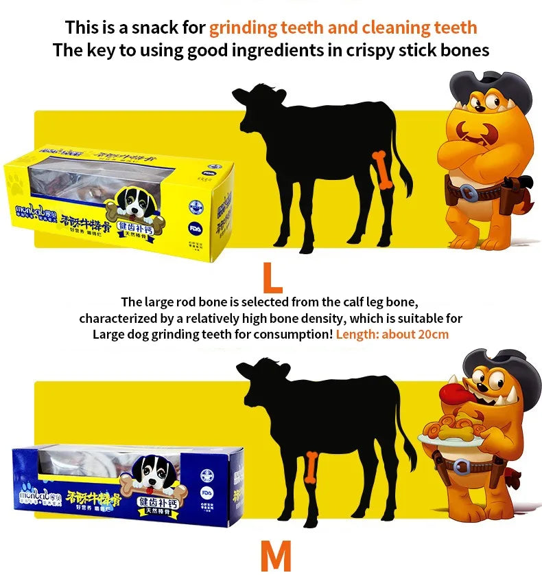 Maison Paw CrunchBone™ Crispy Beef Stick Bone Snacks