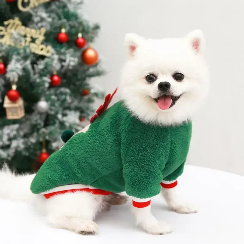 Maison Paw SantaPaws™ Christmas Pet Dress – Festive Holiday Outfit for Dogs & Cats