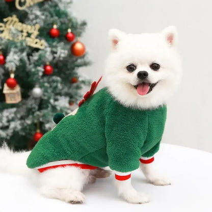 Maison Paw SantaPaws™ Christmas Pet Dress – Festive Holiday Outfit for Dogs & Cats