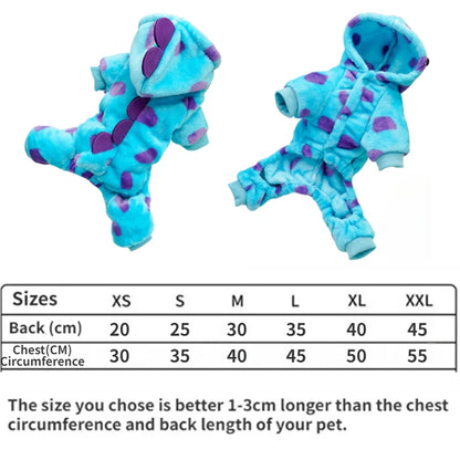 Maison Paw DinoHug™ Hooded Pet Coat – Warm Dinosaur Outfit for Dogs & Cats