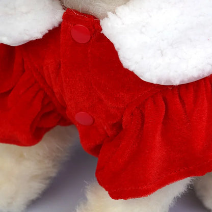 Maison Paw SantaPaws™ Christmas Pet Dress – Festive Holiday Outfit for Dogs & Cats