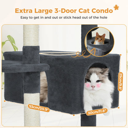 Maison Paw GrandPurr™ Luxury Cat Tree & Tower – Multi-Level Indoor Playground