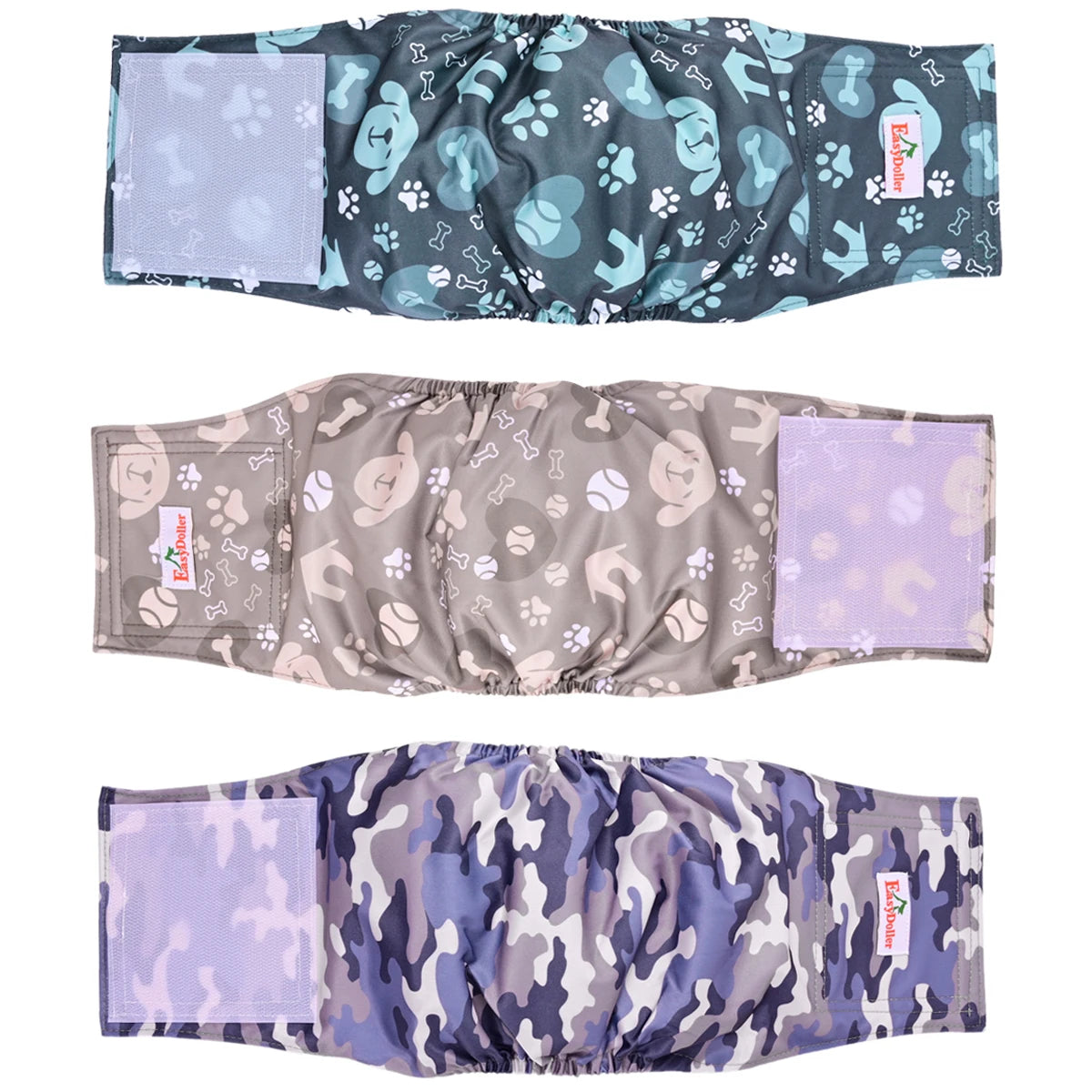 Maison Paw Reusable Male Dog Diapers (3-Pack)